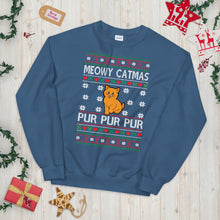 Load image into Gallery viewer, Meowy Catmas Ugly Christmas Sweater