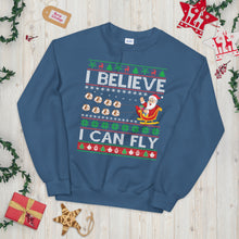 Load image into Gallery viewer, I Believe I Can Fly Santa Ugly Christmas