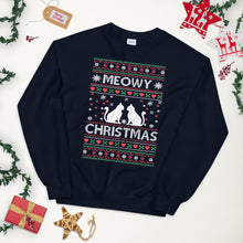 Load image into Gallery viewer, Meowy Christmas Ugly Sweater