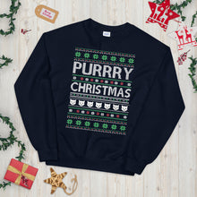 Load image into Gallery viewer, Purry Christmas Cat Ugly Sweater