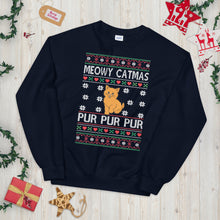 Load image into Gallery viewer, Meowy Catmas Ugly Christmas Sweater