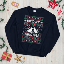 Load image into Gallery viewer, Meowy Christmas Ugly Sweater