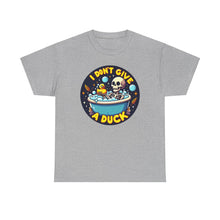 Load image into Gallery viewer, &quot;I Don&#39;t Give a Duck&quot; Funny Skeleton Bath T-Shirt
