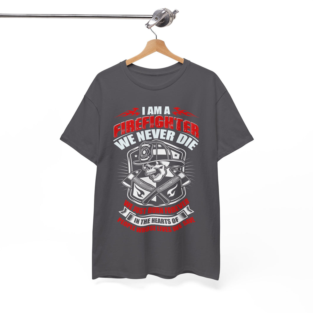 Eternal Flame Firefighter Tee - Honoring Bravery
