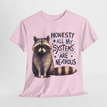 Load image into Gallery viewer, Cute Nervous Racoon T Shirt
