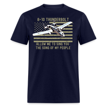 Load image into Gallery viewer, A-10 Warthog Military The Song Of My People Unisex T-Shirt - navy
