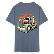 Load image into Gallery viewer, Retro Big Rig Vibes Graphic Tee - denim
