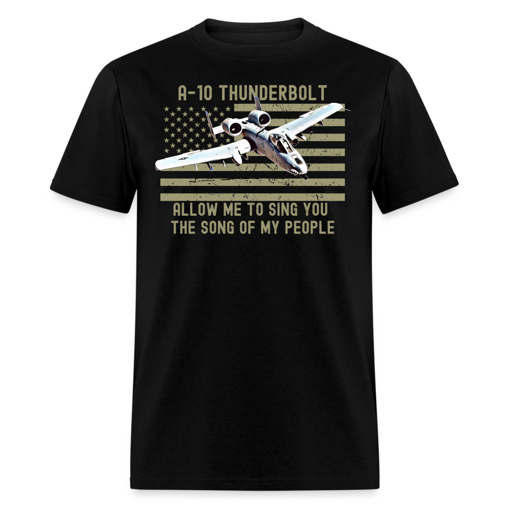 A-10 Warthog Military The Song Of My People Unisex T-Shirt - black