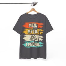 Load image into Gallery viewer, Men, Myth, BBQ, Legend Tee: Embrace the Grill Master Within
