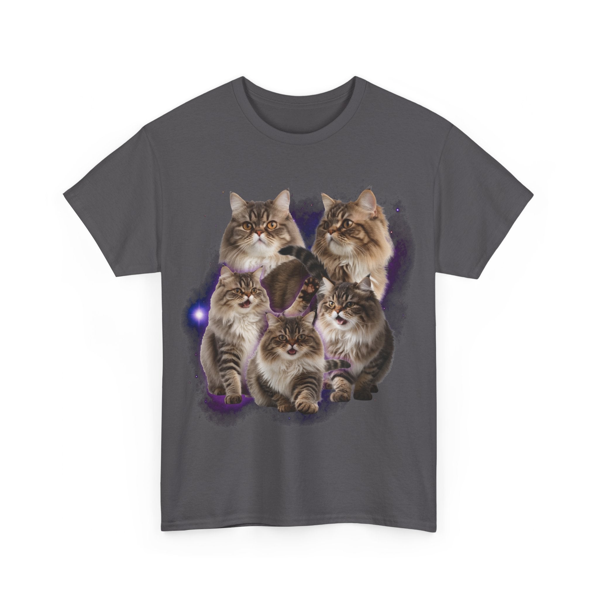 ★AWESOMEUS★ YAWNING CAT PIGMENT TSHIRT 2COLOR Persian Cats T-Shirt Cute and Cozy Feline Fashion – E.G.