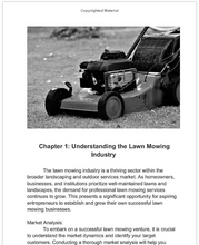 Load image into Gallery viewer, The Ultimate Guide to Starting a Successful Lawn Mowing Business Soft Cover Book
