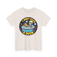 Load image into Gallery viewer, &quot;I Don&#39;t Give a Duck&quot; Funny Skeleton Bath T-Shirt
