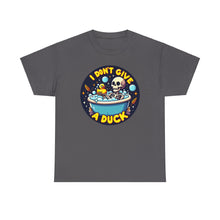 Load image into Gallery viewer, &quot;I Don&#39;t Give a Duck&quot; Funny Skeleton Bath T-Shirt
