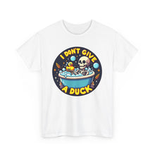 Load image into Gallery viewer, &quot;I Don&#39;t Give a Duck&quot; Funny Skeleton Bath T-Shirt
