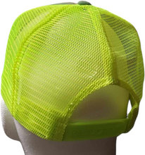 Load image into Gallery viewer, Just The Tip, I Promise Camo and Hi Vis Green Snap Back Trucker Hat
