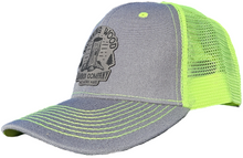 Load image into Gallery viewer, Morning Wood Lumber Company &quot;We Work Hard&quot; Snap Back Trucker Hat
