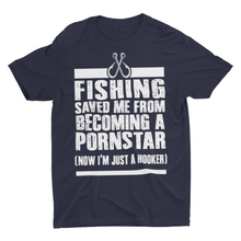 Load image into Gallery viewer, Funny Fishing Saved Me Unisex T-Shirt
