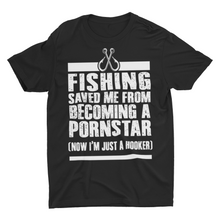Load image into Gallery viewer, Funny Fishing Saved Me Unisex T-Shirt
