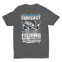 Load image into Gallery viewer, Weekend Forecast Fishing With A chance Funny Fishing Unisex T-Shirt

