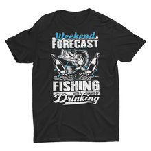 Load image into Gallery viewer, Weekend Forecast Fishing With A chance Funny Fishing Unisex T-Shirt
