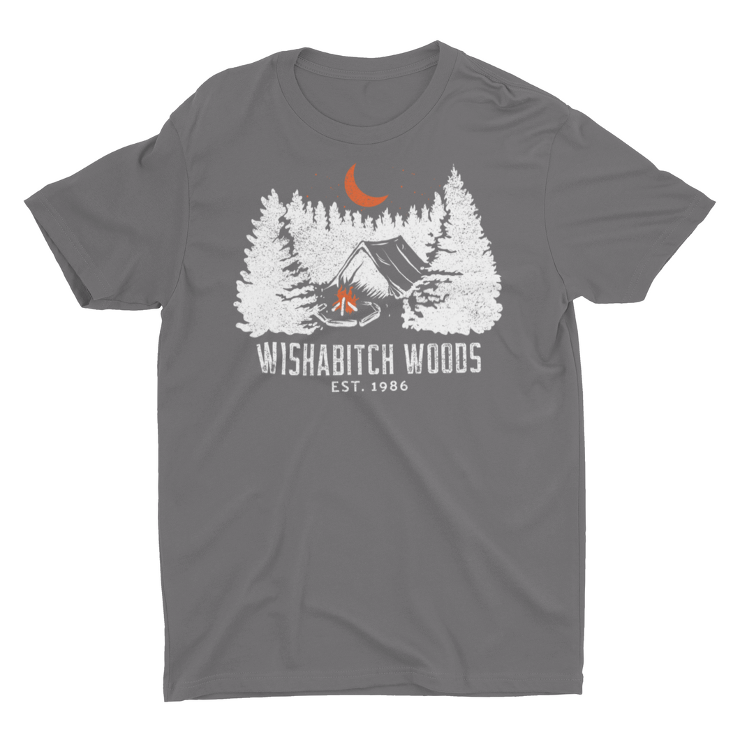 Wishabitch Woods EST 1986 Funny Camping saying Unisex Classic T-Shirt