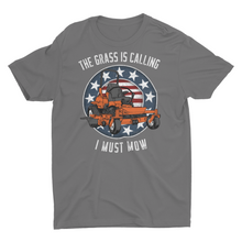 Load image into Gallery viewer, The Grass Is Calling I Must Mow Funny Lawn Mowing Unisex T-Shirt
