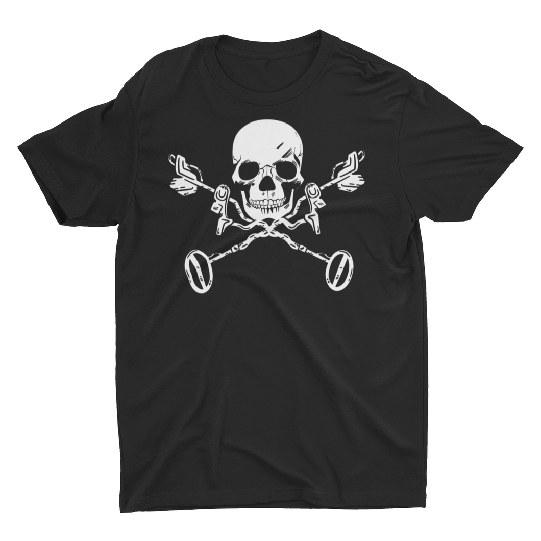Skull And Cross Bones Metal Detecting Unisex Classic T-Shirt
