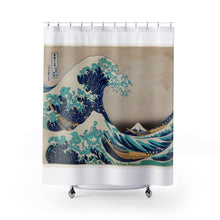 Load image into Gallery viewer, The Great Wave off Kanagawa, Art Shower Curtain
