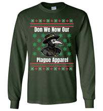 Load image into Gallery viewer, Don We Now Our Plague Apparel, Funny Plague Ugly Christmas Sweater Style
