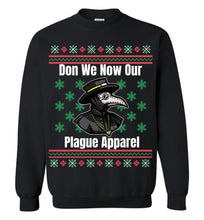 Load image into Gallery viewer, Don We Now Our Plague Apparel, Funny Plague Ugly Christmas Sweater Style
