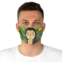 Load image into Gallery viewer, Mona Lisa Cat Painting Fabric Face Mask
