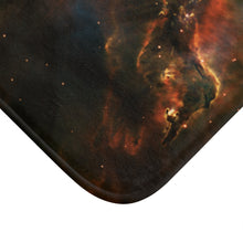 Load image into Gallery viewer, Space Nebula Galaxy Print Bath Mat, Space Decor, Bathroom Decor, Nature&#39;s Beauty, Space Art, Astronomy Decor, Science Theme
