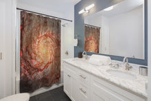 Load image into Gallery viewer, The Whirlpool Galaxy, Messier 51a, Galaxy Print Shower Curtain Space Decor, Colorful Shower Curtain, Nature&#39;s Beauty, Astronomy
