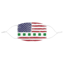 Load image into Gallery viewer, Distressed Saint Patrick&#39;s Day American Fabric Face Mask
