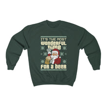 Load image into Gallery viewer, Funny Santa Beer Christmas Ugly Sweater Unisex Heavy Blend™ Crewneck Sweatshirt
