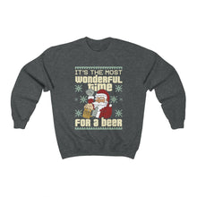 Load image into Gallery viewer, Funny Santa Beer Christmas Ugly Sweater Unisex Heavy Blend™ Crewneck Sweatshirt
