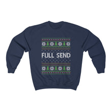 Load image into Gallery viewer, Funny Full Send Ugly Christmas Sweater Unisex Heavy Blend™ Crewneck Sweatshirt
