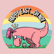 Load image into Gallery viewer, Happy Easter Bunny Dinosaur T-REX Easter Egg Funny Unisex Heather Prism T-Shirt
