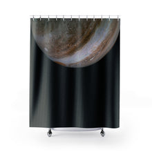 Load image into Gallery viewer, Jupiter&#39;s Atmosphere Shower Curtain pace Nebula Galaxy Print Bath Mat, Space Decor, Bathroom Decor, Nature&#39;s Beauty, Space Art
