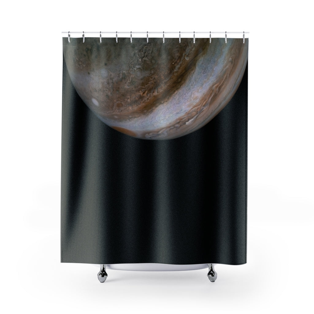 Jupiter's Atmosphere Shower Curtain pace Nebula Galaxy Print Bath Mat, Space Decor, Bathroom Decor, Nature's Beauty, Space Art