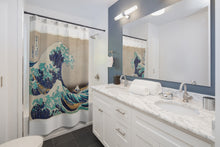 Load image into Gallery viewer, The Great Wave off Kanagawa, Art Shower Curtain
