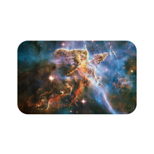 Load image into Gallery viewer, Space Nebula Galaxy Print Bath Mat, Space Decor, Bathroom Decor, Nature&#39;s Beauty, Space Art, Astronomy Decor, Science Theme
