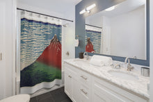 Load image into Gallery viewer, Fine Wind, Clear Morning by Katsushika Hokusai, Art Shower Curtain - E.G. Supplies 
