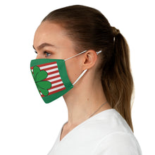 Load image into Gallery viewer, Shamrock American Flag Fabric Face Mask
