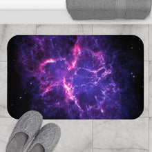 Load image into Gallery viewer, Crab Nebula Bath Mat, Space Nebula Galaxy Print Bath Mat, Space Decor, Bathroom Decor, Nature&#39;s Beauty, Space Art, Science Theme
