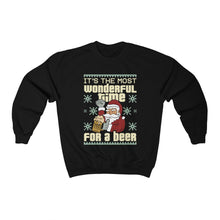 Load image into Gallery viewer, Funny Santa Beer Christmas Ugly Sweater Unisex Heavy Blend™ Crewneck Sweatshirt
