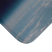 Load image into Gallery viewer, Hubble Against Earth&#39;s Horizon Solar System, Space Bath Mat, Space Decor, Bathroom Decor, Nature&#39;s Beauty, Space Art, Astronomy Decor
