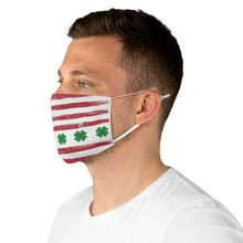 Load image into Gallery viewer, Distressed Saint Patrick&#39;s Day American Fabric Face Mask
