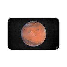 Load image into Gallery viewer, Close Look At Mars Bath Mat  Solar System, Space Bath Mat, Space Decor, Bathroom Decor, Nature&#39;s Beauty, Space Art, Astronomy Decor

