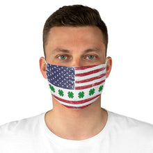 Load image into Gallery viewer, Distressed Saint Patrick&#39;s Day American Fabric Face Mask

